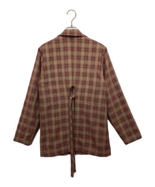 Cen.（セン）Cen. (セン) バックオープンジャケット ブラウン サイズ:Fの古着・服飾アイテム