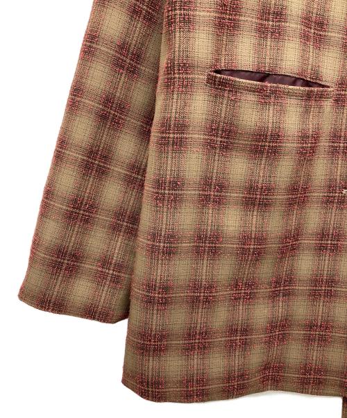 Cen.（セン）Cen. (セン) バックオープンジャケット ブラウン サイズ:Fの古着・服飾アイテム