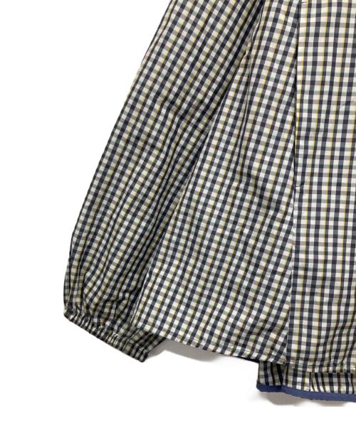 YORI（ヨリ）YORI (ヨリ) ギンガムチェックパーカー ネイビー サイズ:Fの古着・服飾アイテム