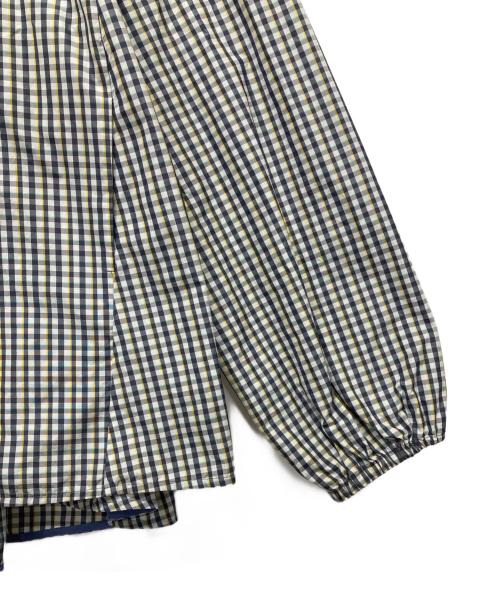 YORI（ヨリ）YORI (ヨリ) ギンガムチェックパーカー ネイビー サイズ:Fの古着・服飾アイテム