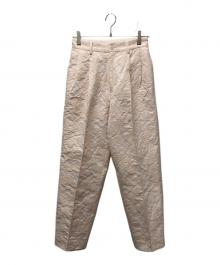 OHGA（オオガ）の古着「ジャガードパンツ」｜ピンク