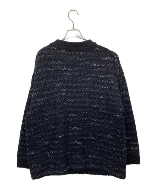 23区（ニジュウサンク）23区 (ニジュウサンク) ツイードニット ジャケット ブラック サイズ:44の古着・服飾アイテム