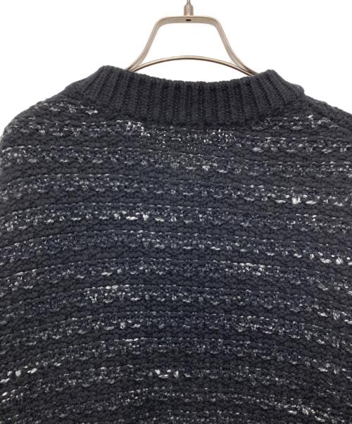 23区（ニジュウサンク）23区 (ニジュウサンク) ツイードニット ジャケット ブラック サイズ:44の古着・服飾アイテム