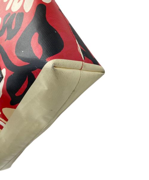 MARNI（マルニ）MARNI (マルニ) PVC FLORAL SHOPPER レッドの古着・服飾アイテム