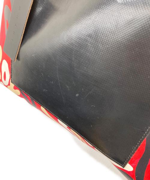 MARNI（マルニ）MARNI (マルニ) PVC FLORAL SHOPPER レッドの古着・服飾アイテム