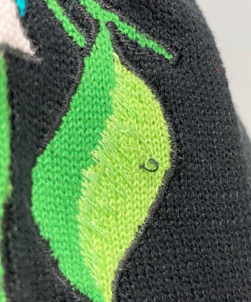 LEONARD FASHION（レオナールファッション）LEONARD FASHION (レオナールファッション) 金釦花刺繍ニットカーディガン ブラック サイズ:Mの古着・服飾アイテム