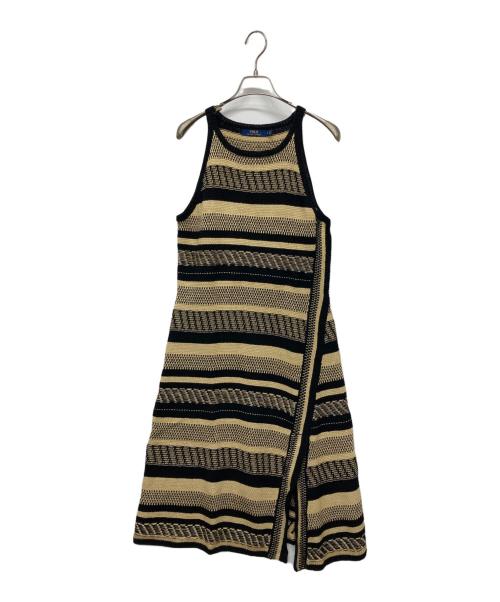 POLO RALPH LAUREN（ポロ・ラルフローレン）POLO RALPH LAUREN (ポロ・ラルフローレン) ノースリーブニットワンピース ベージュ サイズ:Mの古着・服飾アイテム
