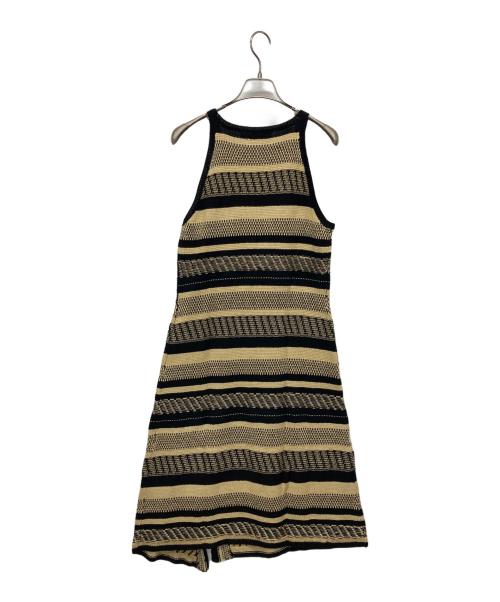POLO RALPH LAUREN（ポロ・ラルフローレン）POLO RALPH LAUREN (ポロ・ラルフローレン) ノースリーブニットワンピース ベージュ サイズ:Mの古着・服飾アイテム