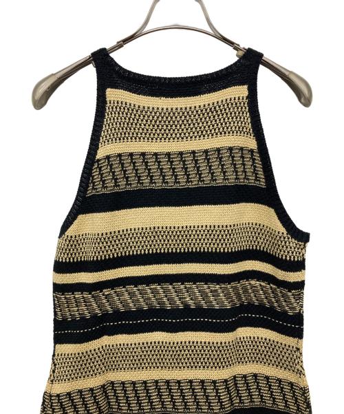 POLO RALPH LAUREN（ポロ・ラルフローレン）POLO RALPH LAUREN (ポロ・ラルフローレン) ノースリーブニットワンピース ベージュ サイズ:Mの古着・服飾アイテム