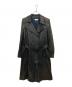 DRIES VAN NOTEN（ドリスヴァンノッテン）の古着「クロコ型押しトレンチコート」｜ブラック