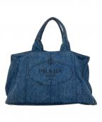 PRADAプラダ）の古着「カナパトートバッグ」｜インディゴ