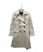 BURBERRY BLUE LABELバーバリーロンドンブルーレーベル）の古着「裏ノヴァチェックトレンチコート」｜ベージュ