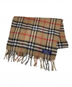 Burberry'sバーバリー）の古着「カシミヤチェックマフラー」｜ブラウン