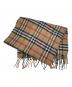 Burberry's (バーバリーズ) カシミヤチェックマフラー ブラウン：5000円