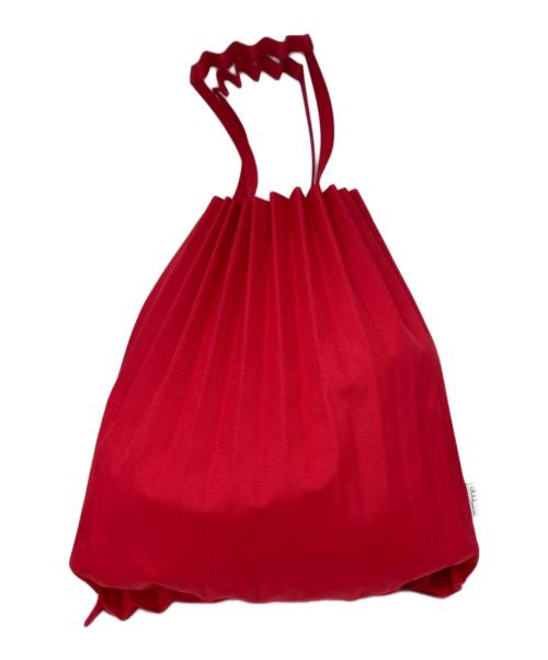 ISSEY MIYAKE me（イッセイ ミヤケ ミー）ISSEY MIYAKE me (イッセイ ミヤケ ミー) プリーツトートバッグ レッドの古着・服飾アイテム