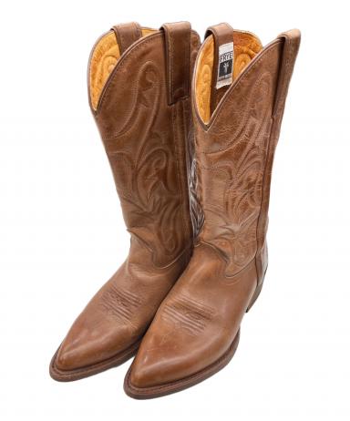 美品！【FRYE】フライ　ウエスタンブーツ　ライトブラウン　24cm 中古・古着通販】FRYE (フライ) ウェスタンブーツ ブラウン サイズ