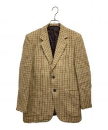 Harris Tweed（ハリスツイード）の古着「90’sツイードテーラードジャケット」｜ベージュ