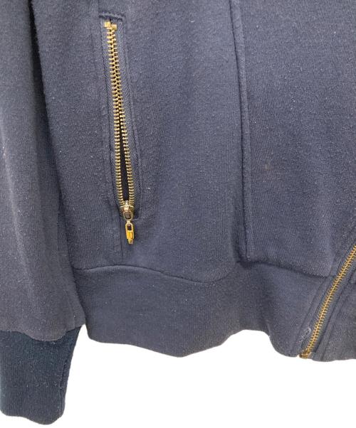 Vivienne Westwood man（ヴィヴィアン ウェストウッド マン）Vivienne Westwood man (ヴィヴィアン ウェストウッド マン) 変形コットンライダースジャケット ネイビー サイズ:Mの古着・服飾アイテム