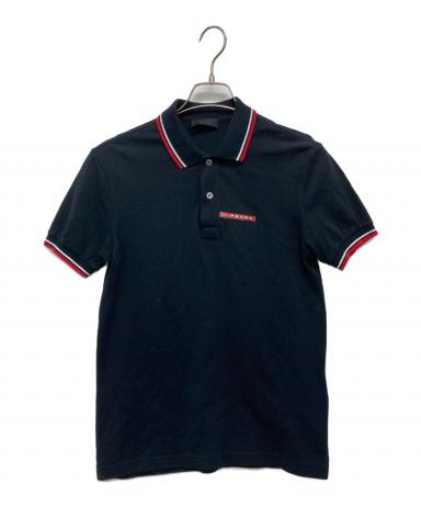 中古・古着通販】PRADA (プラダ) ポロシャツ ブラック サイズ:XS