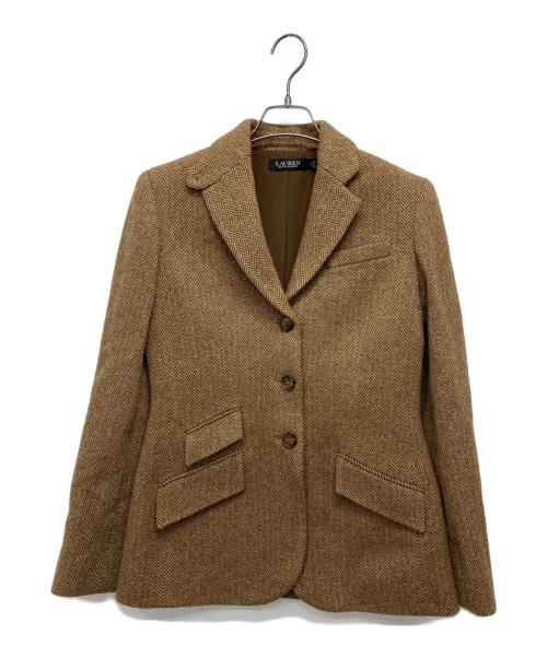 LAUREN RALPH LAUREN（ローレンラルフローレン）LAUREN RALPH LAUREN (ローレンラルフローレン) 3Bブレザージャケット ブラウン サイズ:2の古着・服飾アイテム