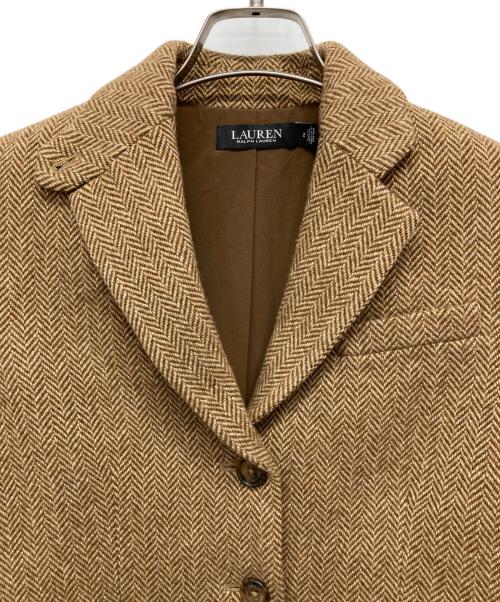 LAUREN RALPH LAUREN（ローレンラルフローレン）LAUREN RALPH LAUREN (ローレンラルフローレン) 3Bブレザージャケット ブラウン サイズ:2の古着・服飾アイテム