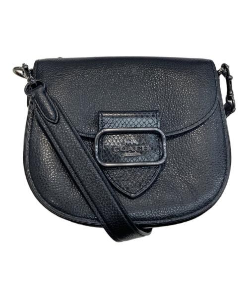 COACH（コーチ）COACH (コーチ) モーガンフラップショルダーバッグ ブラックの古着・服飾アイテム