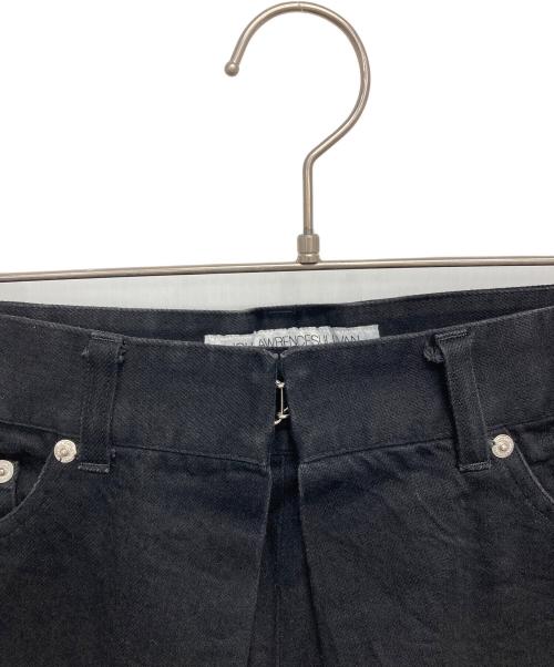 JOHN LAWRENCE SULLIVAN（ジョン ローレンス サリバン）JOHN LAWRENCE SULLIVAN (ジョン ローレンス サリバン) Rigid Denim Wide Pants/デニムパンツ ブラック サイズ:SIZE46の古着・服飾アイテム