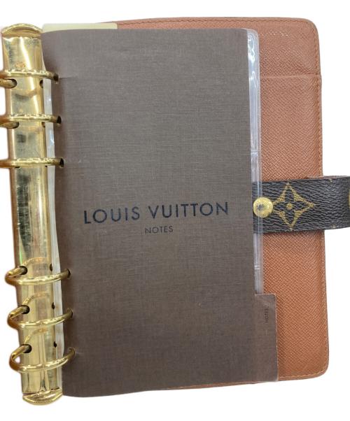 LOUIS VUITTON（ルイ ヴィトン）LOUIS VUITTON (ルイ ヴィトン) アジェンダMM/手帳カバー ブラウンの古着・服飾アイテム