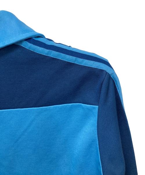 adidas（アディダス）adidas (アディダス) 80’s切替ゲームシャツ ブルー サイズ:Lの古着・服飾アイテム