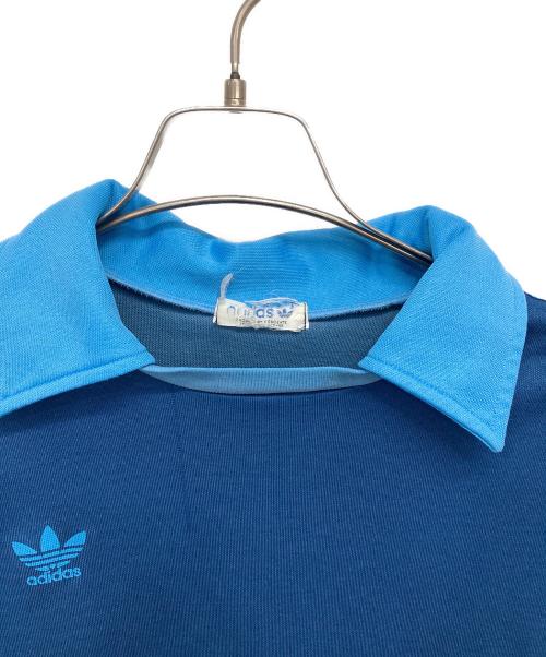 adidas（アディダス）adidas (アディダス) 80’s切替ゲームシャツ ブルー サイズ:Lの古着・服飾アイテム