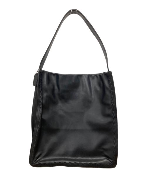 COACH（コーチ）COACH (コーチ) カーフレザーワンショルダーバッグ ブラックの古着・服飾アイテム