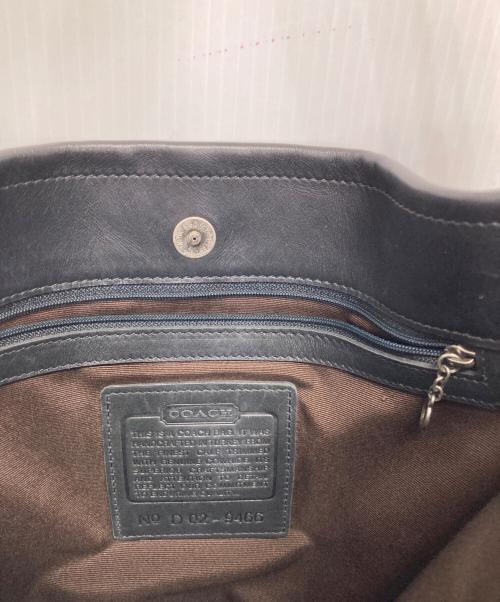 COACH（コーチ）COACH (コーチ) カーフレザーワンショルダーバッグ ブラックの古着・服飾アイテム