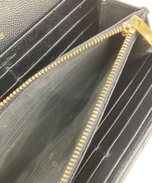 Saint Laurent Paris（サンローランパリ）Saint Laurent Paris (サンローランパリ) YSLロゴラージフラップVステッチ ネイビーの古着・服飾アイテム