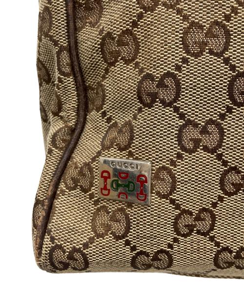 GUCCI（グッチ）GUCCI (グッチ) シェリーラインGG柄トートバッグ ベージュの古着・服飾アイテム