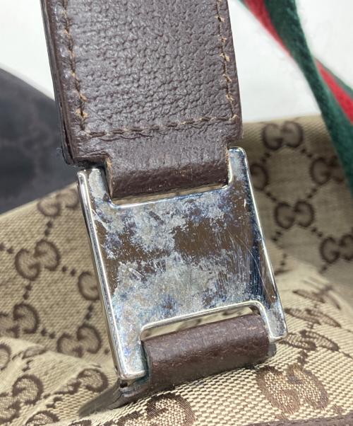 GUCCI（グッチ）GUCCI (グッチ) シェリーラインGG柄トートバッグ ベージュの古着・服飾アイテム