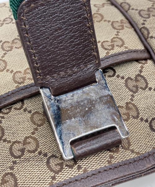 GUCCI（グッチ）GUCCI (グッチ) シェリーラインGG柄トートバッグ ベージュの古着・服飾アイテム