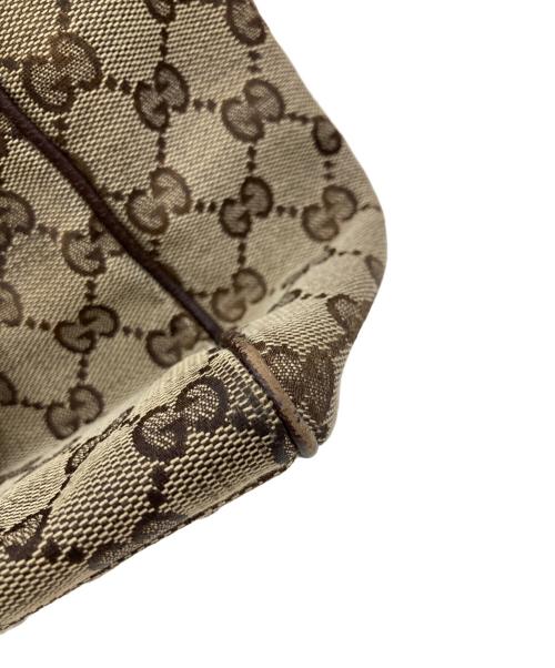 GUCCI（グッチ）GUCCI (グッチ) シェリーラインGG柄トートバッグ ベージュの古着・服飾アイテム