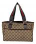 GUCCI (グッチ) シェリーラインGG柄トートバッグ ベージュ：16000円