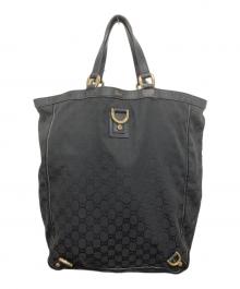 GUCCI（グッチ）の古着「アビー/GG柄トートバッグ」｜ブラック