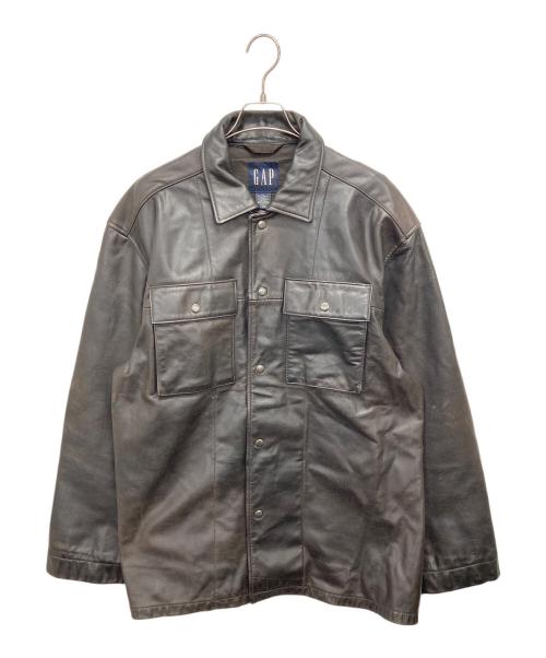 GAP（ギャップ）GAP (ギャップ) 00’sレザージャケット ブラック サイズ:XLの古着・服飾アイテム