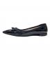 PRADA (プラダ) リボンパンプス ブラック サイズ:36 1/2：11000円