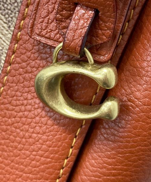 COACH（コーチ）COACH (コーチ) アラナ/シグネチャートートバッグ ブラウンの古着・服飾アイテム