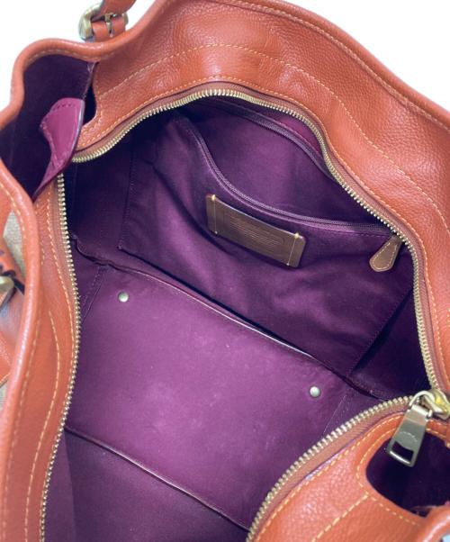 COACH（コーチ）COACH (コーチ) アラナ/シグネチャートートバッグ ブラウンの古着・服飾アイテム