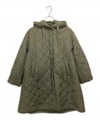 CLANEクラネ）の古着「QUILTING HOODIE TENT LINE COAT」｜カーキ