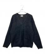 STEP AHEADステップアヘッド）の古着「モヘアカーディガン」｜ブラック