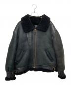 AVIREXアヴィレックス）の古着「B-9ムートンジャケット」｜ブラック