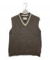 Maison Margiela（メゾンマルジェラ）の古着「Vネックウールベスト」｜ブラウン