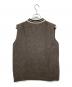 Maison Margiela (メゾンマルジェラ) Vネックウールベスト ブラウン サイズ:L：30000円