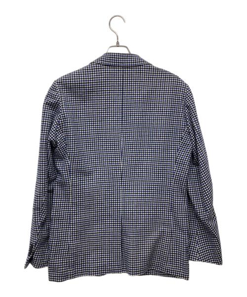 TOMORROW LAND（トゥモローランド）TOMORROW LAND (トゥモローランド) Ermenegildo Zegna (エルメネジルド・ゼニア) チェックテーラードジャケット ホワイト サイズ:48の古着・服飾アイテム