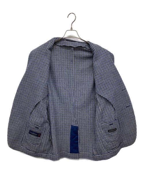 TOMORROW LAND（トゥモローランド）TOMORROW LAND (トゥモローランド) Ermenegildo Zegna (エルメネジルド・ゼニア) チェックテーラードジャケット ホワイト サイズ:48の古着・服飾アイテム